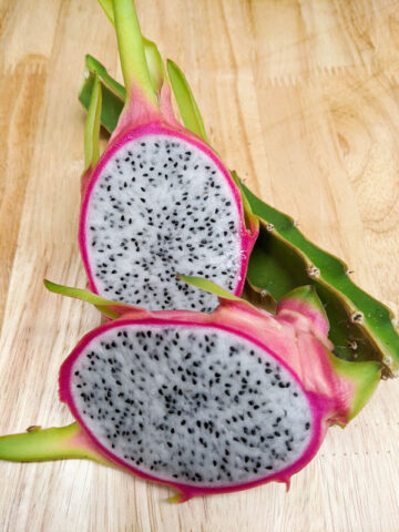 Alternative view of Giant Vietnamese Jaina White Dragon Fruit Plant (hylocereus undetus)